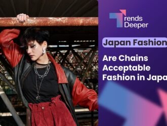 Japanese women wear chain which resemble Japan chain fashion - edited by Trendsdeeper.com