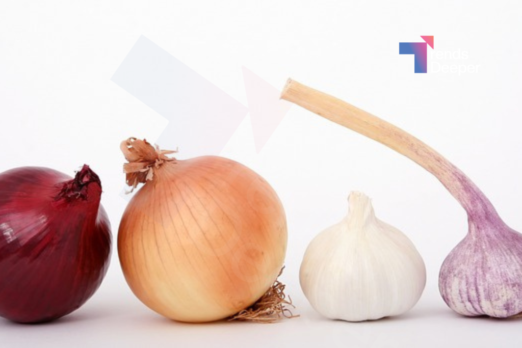 most common types of onions include yellow onions, red onions, and white onions